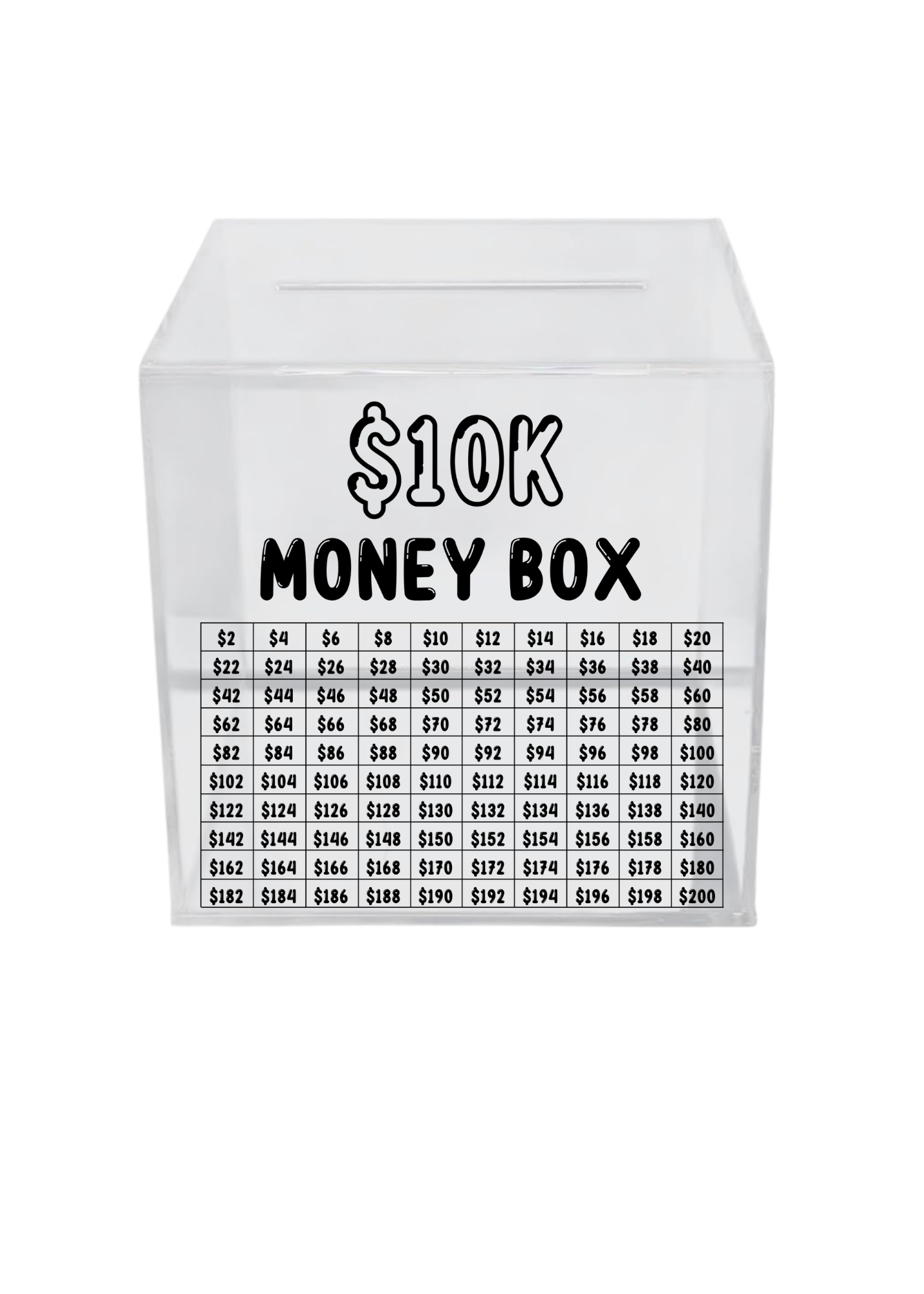 10k money challenge Black writing - UVDTF