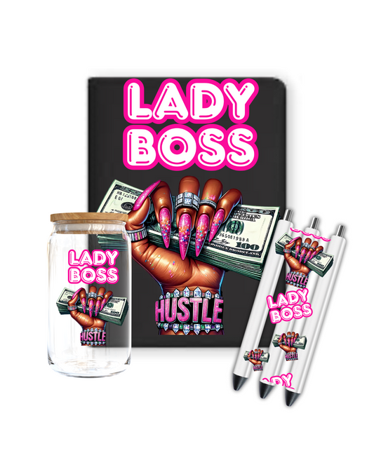 Lady Boss Hustle  - Journal UV DTF