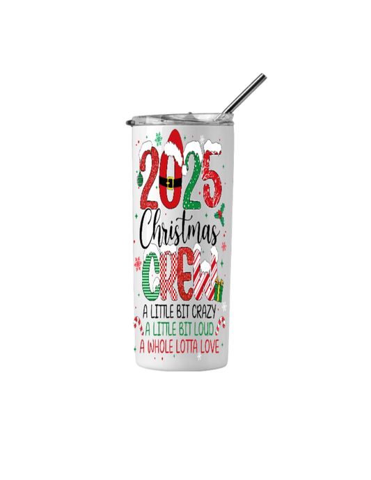 2025 Christmas Crew - UV DTF DECAL 5x7 design for a TUMBLER