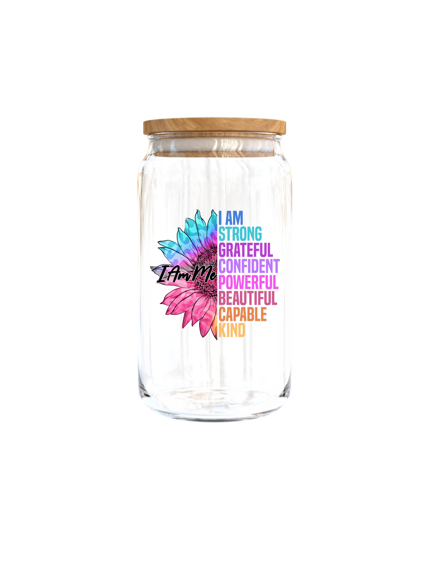 I am me -I am strong grateful affirmations -UV DTF