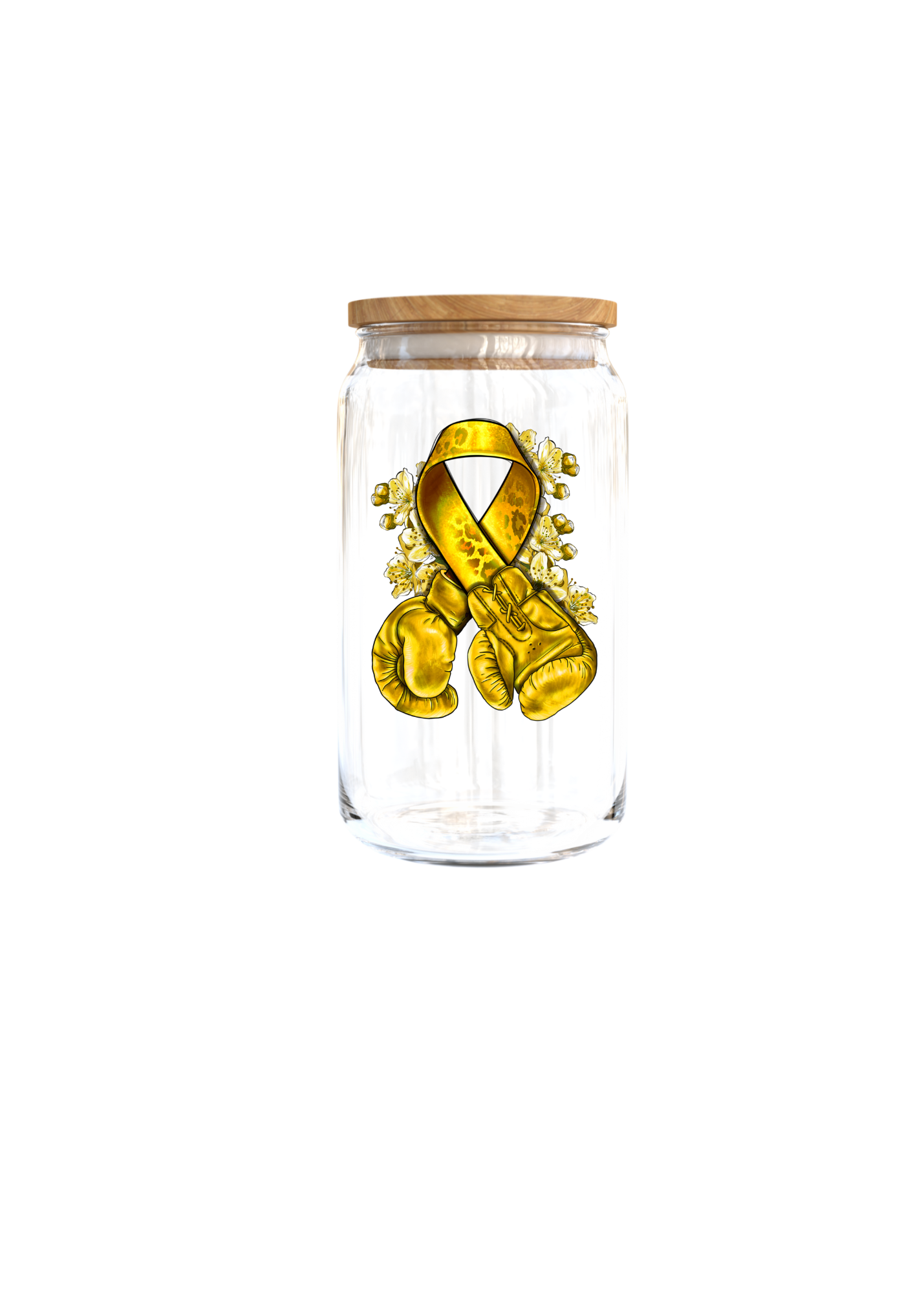 Childhood Cancer Yellow - Gloves -UV DTF