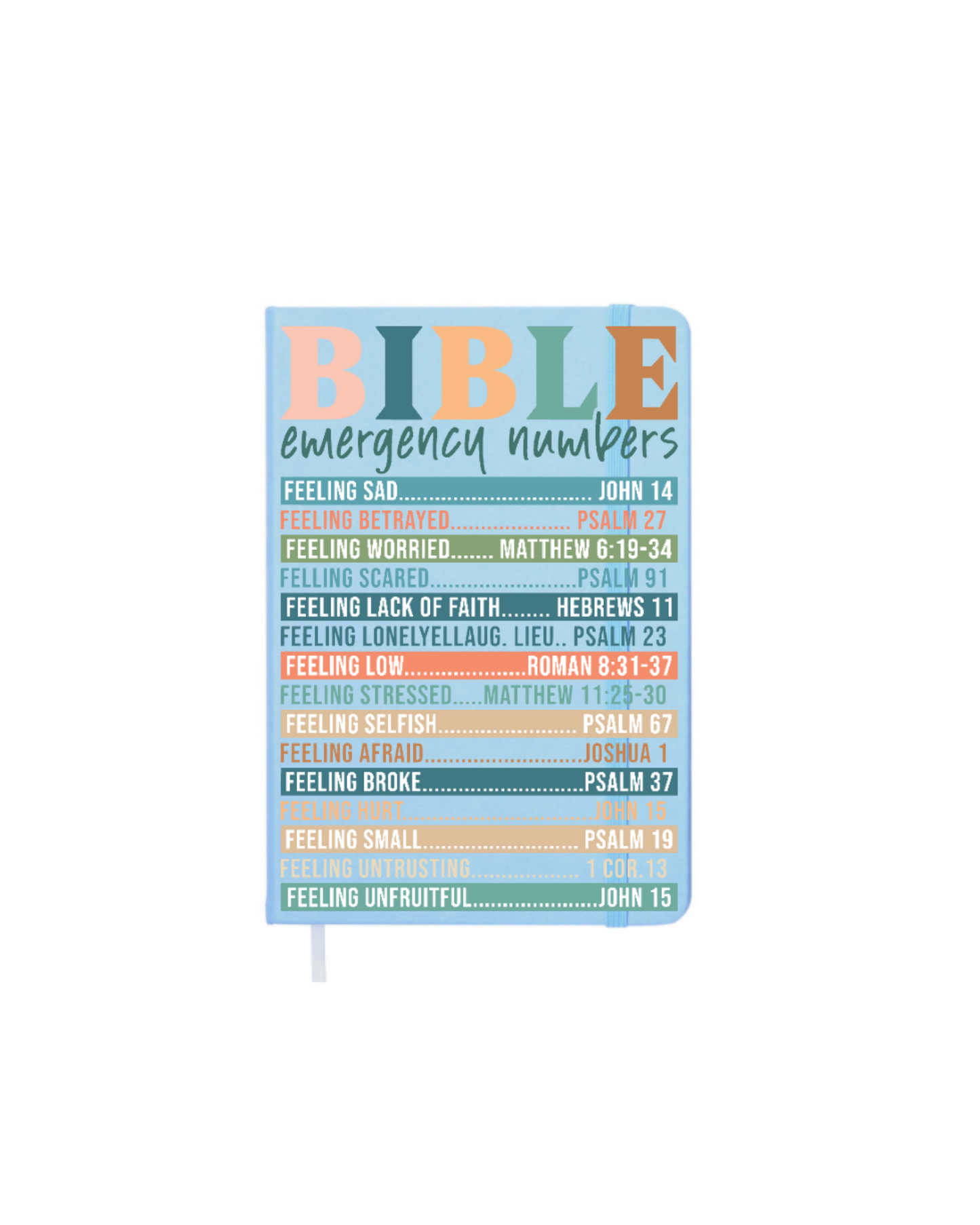 Bible Emergency Number- Journal UV DTF