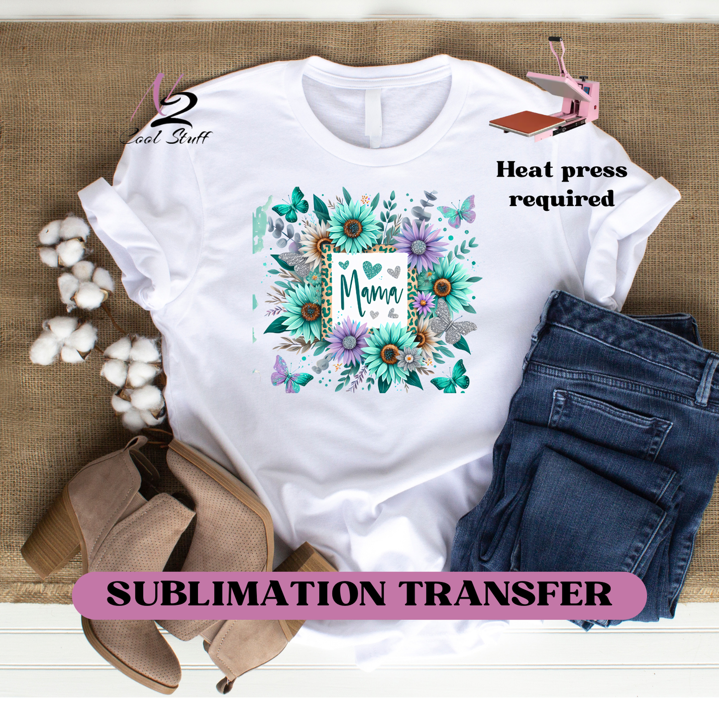 Mama-Ready to press SUBLIMATION  transfer