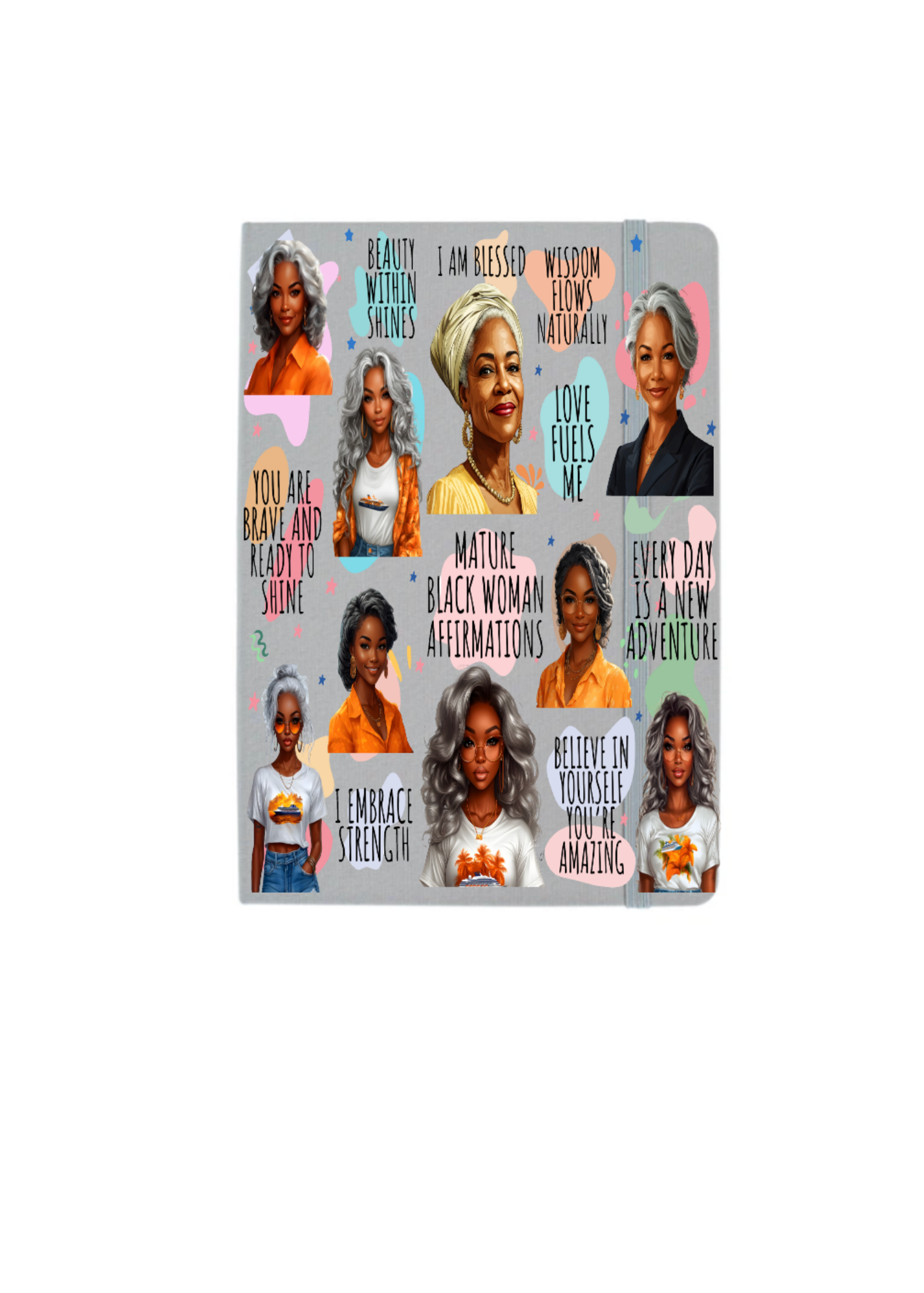 Mature Black Woman Affirmations-UV DTF