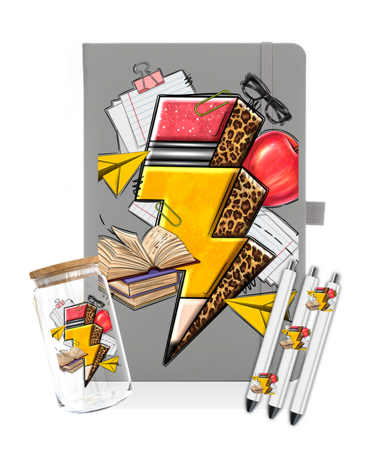 Teacher Bolt-Journal UV DTF DECAL