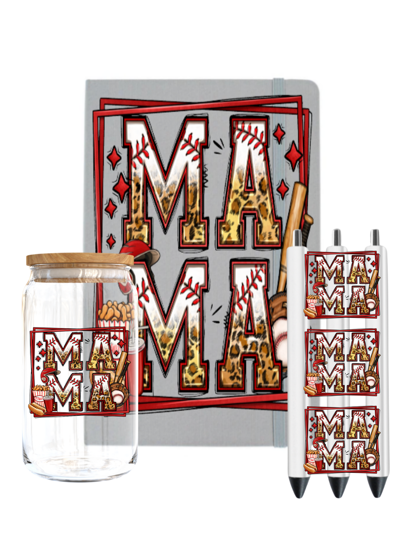 Mama (Baseball Mom) - Journal UV DTF DECAL