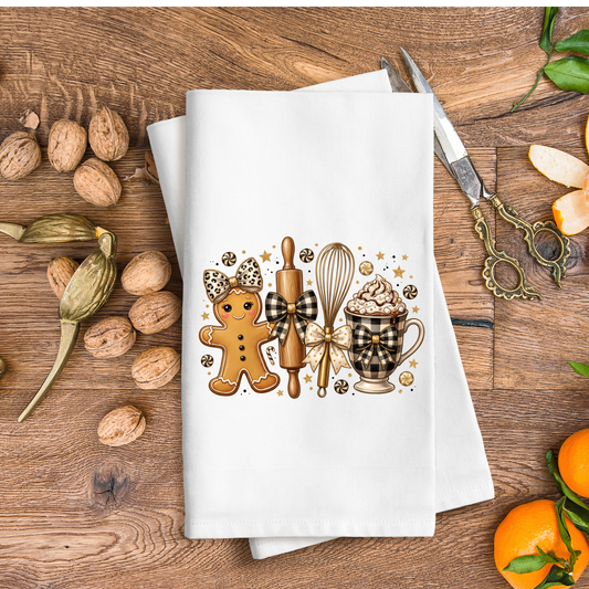 Gingerbread theme - Kitchen Towel DTF