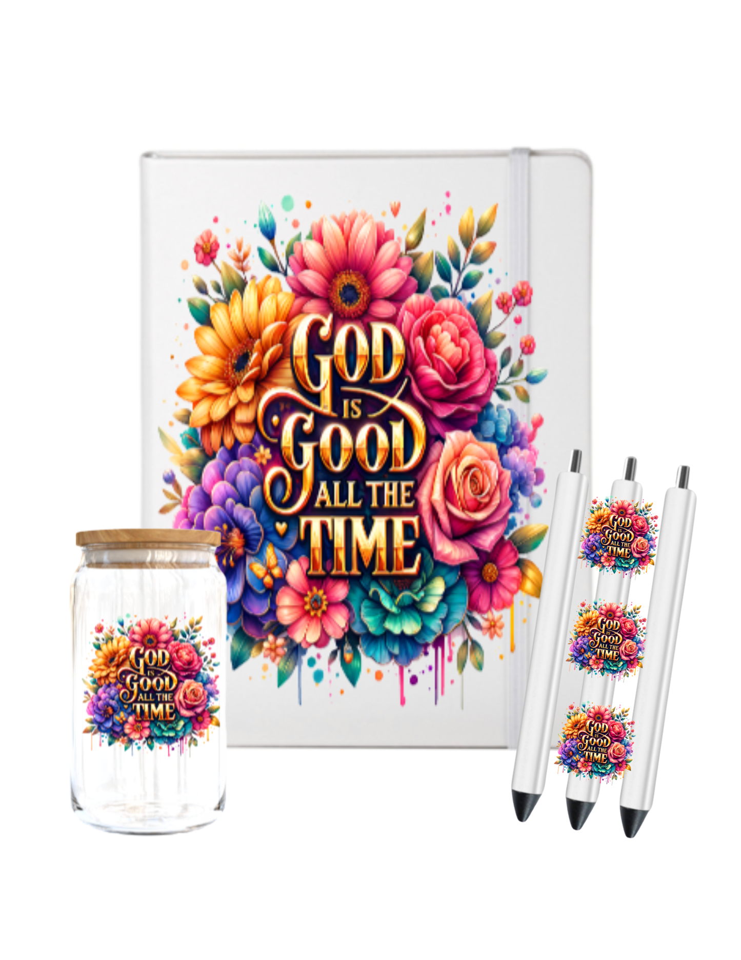 God is good all time (Christian related) -Journal UV DTF DECAL