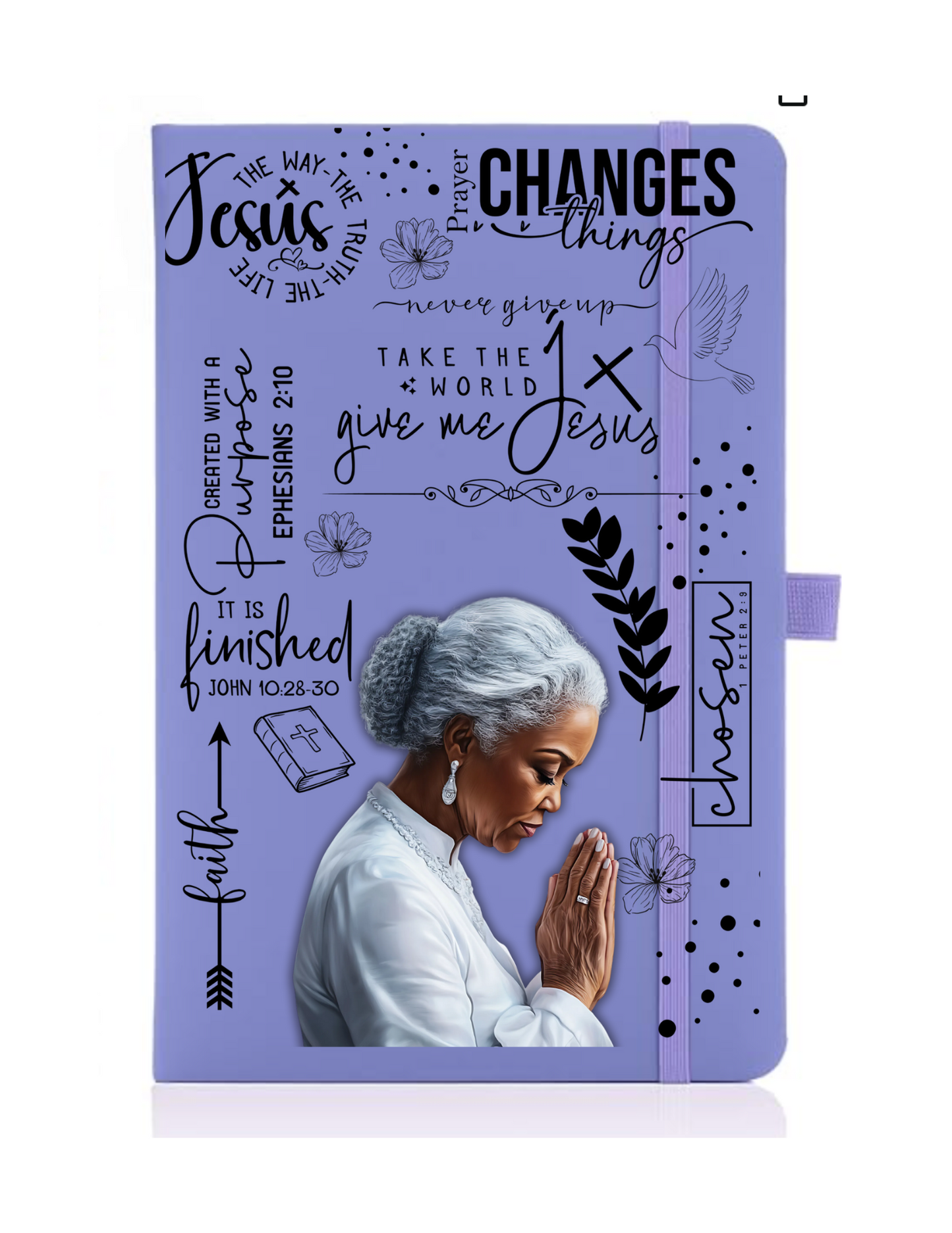 Black woman Christian related- Journal UV DTF