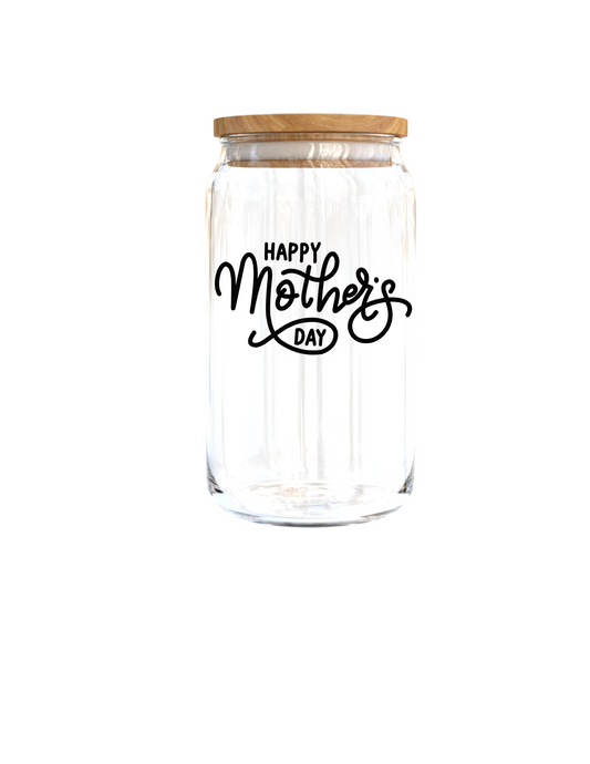 Happy Mothers Day (Black font) -| UV DTF DECAL''(Double Sided image)