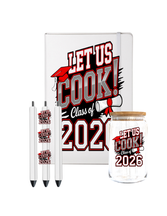 Let us Cook Class of 2026- Journal UV DTF DECAL