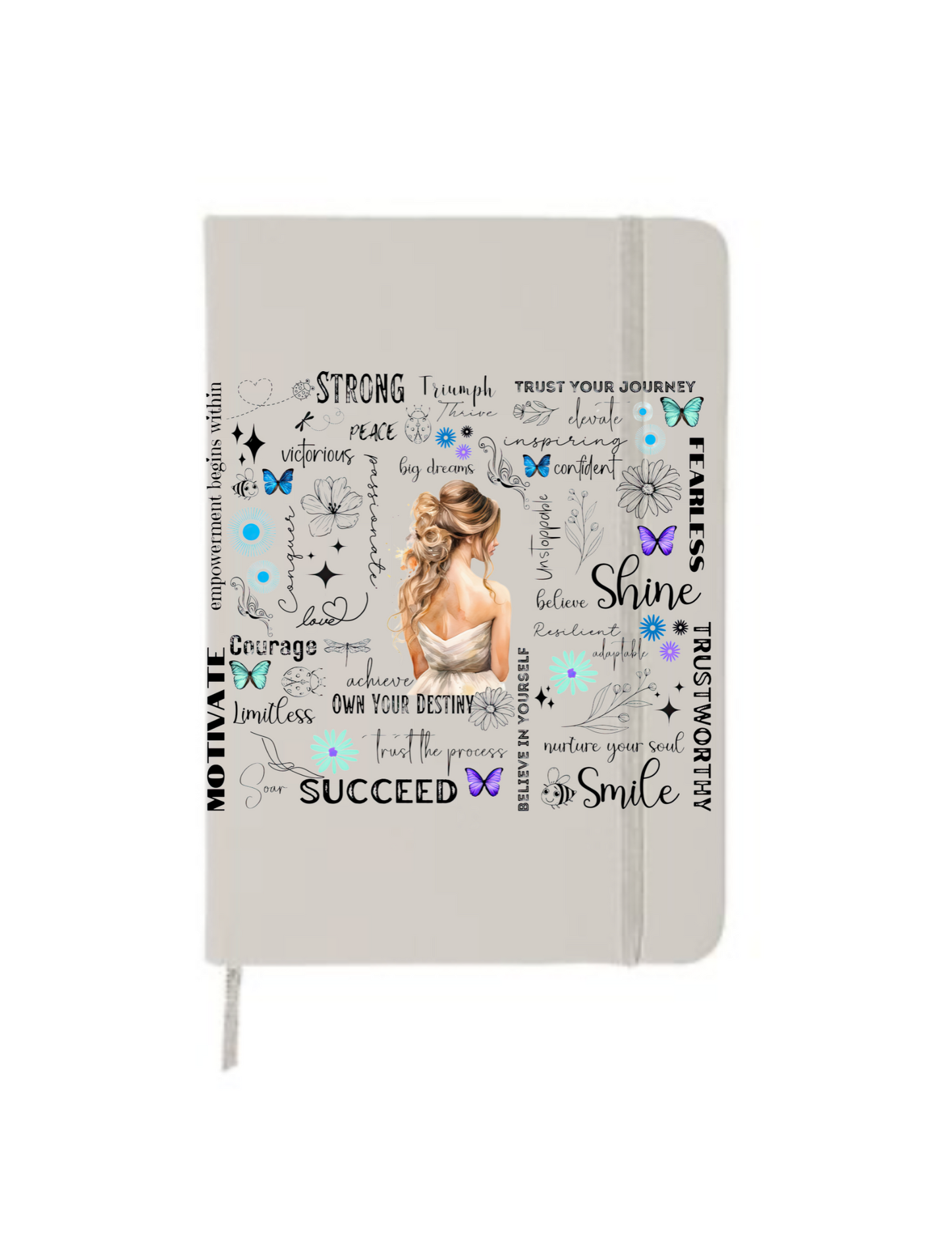 Affirmation Caucasian Woman   -Journal UV DTF DECAL