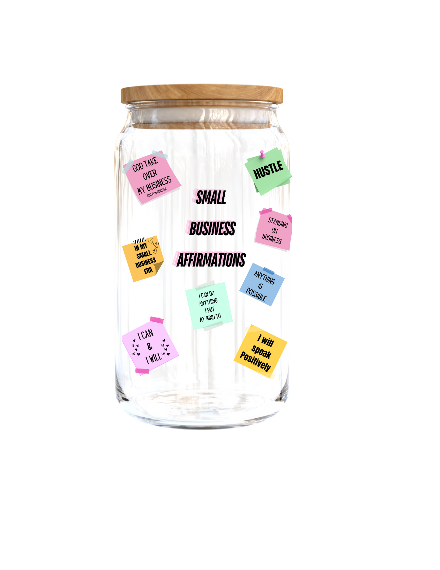 Small Business affirmations -Journal UV DTF DECAL
