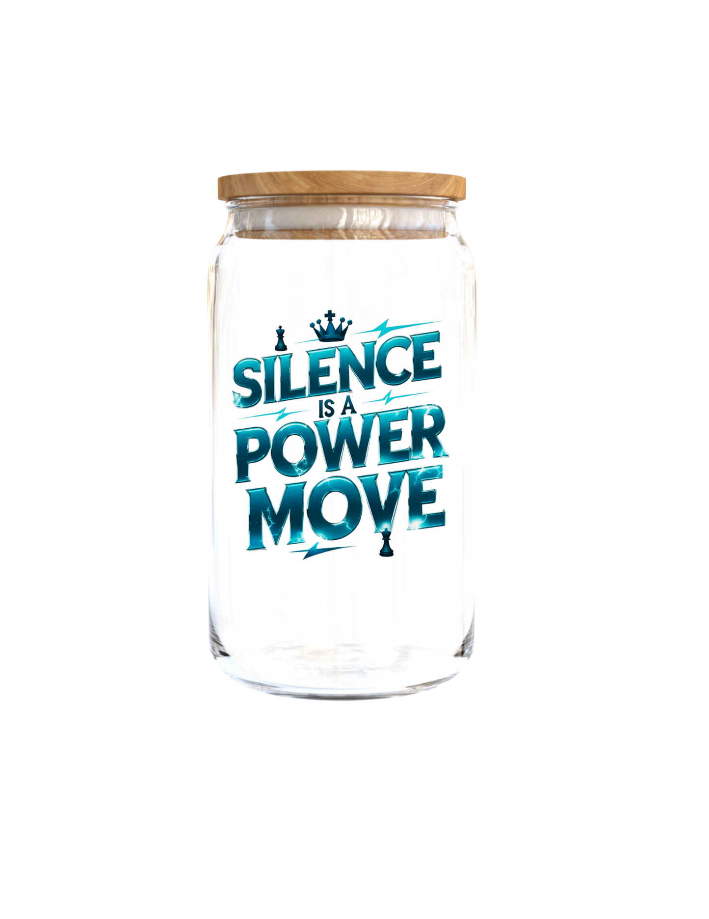 I Silence is a power move (blue) -UV DTF