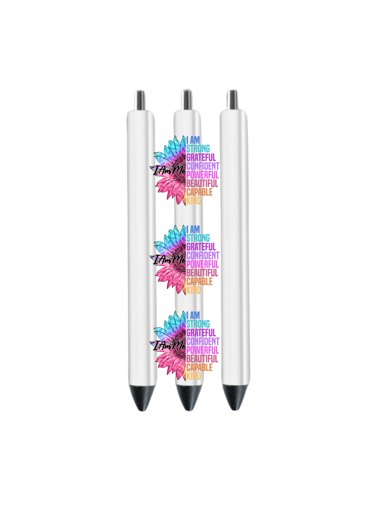 I am me -I am strong grateful affirmations -UV DTF