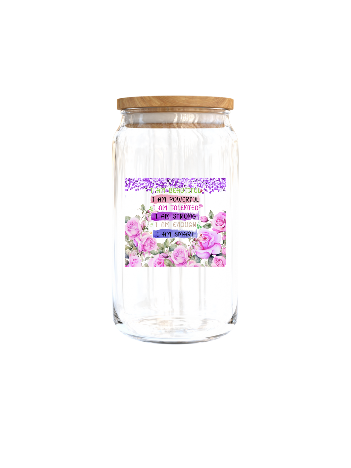 I am powerful (purple flower)-UVDTF