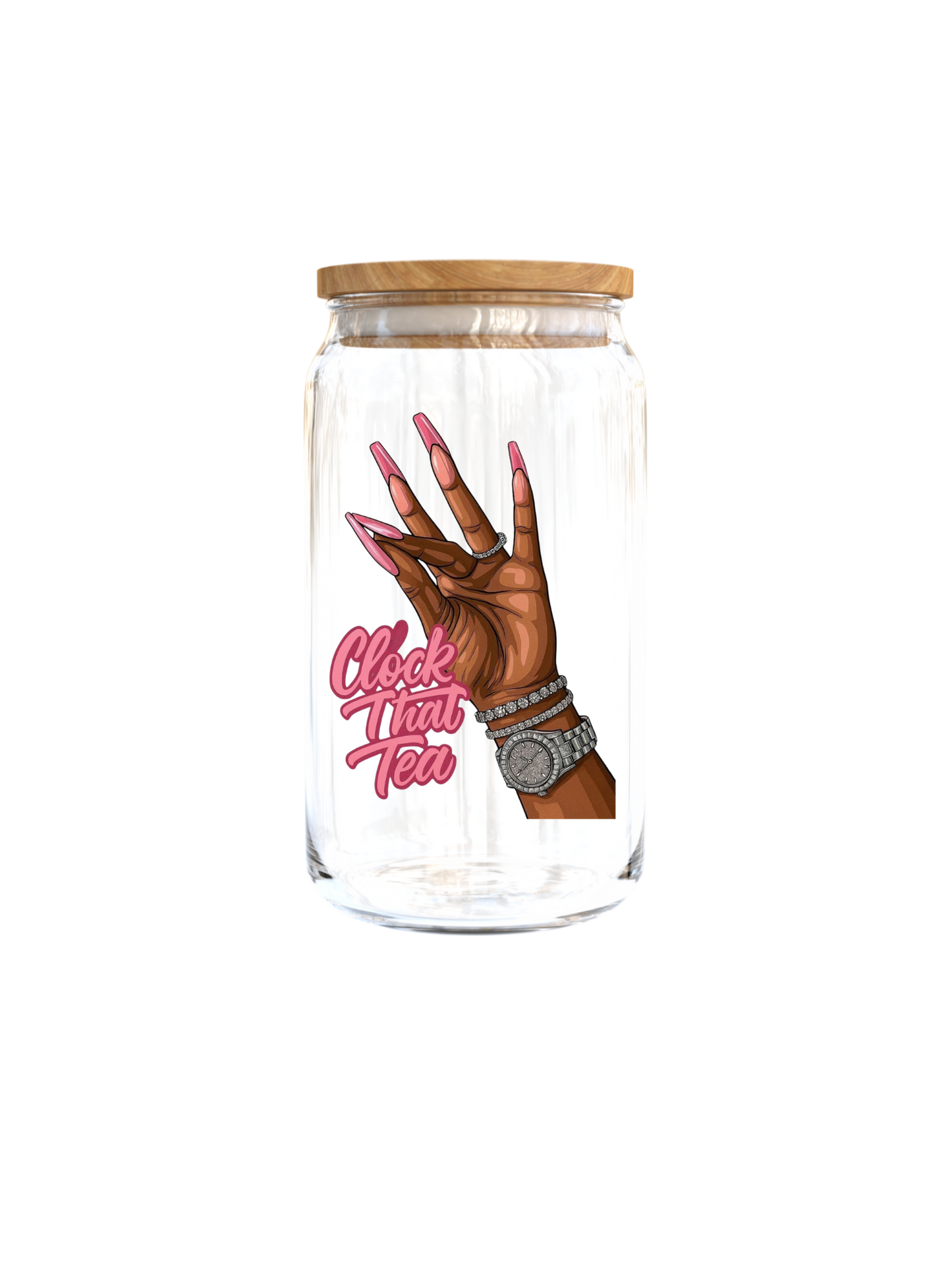 Clock it (pink) -UV DTF