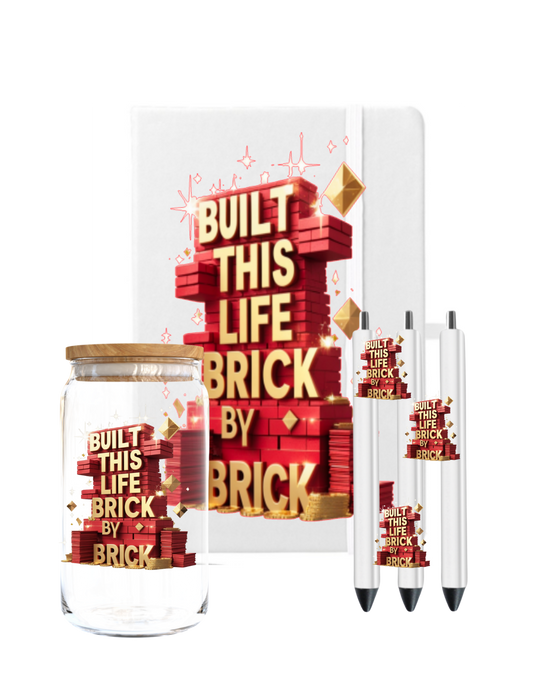 Built this life Brick by Brick-UV DTF