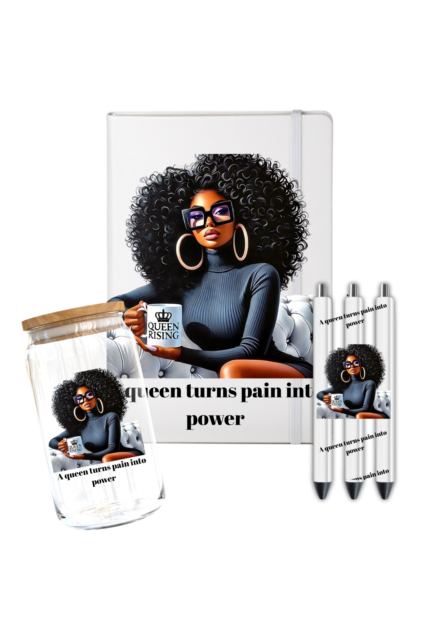 A Queen turns pain into power- Journal UV DTF
