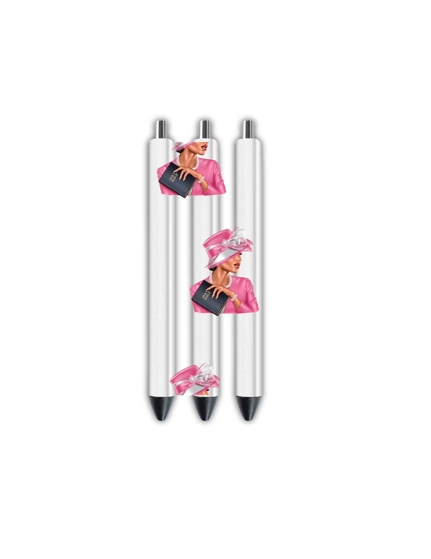 Church woman-pink outfit- Journal UV DTF