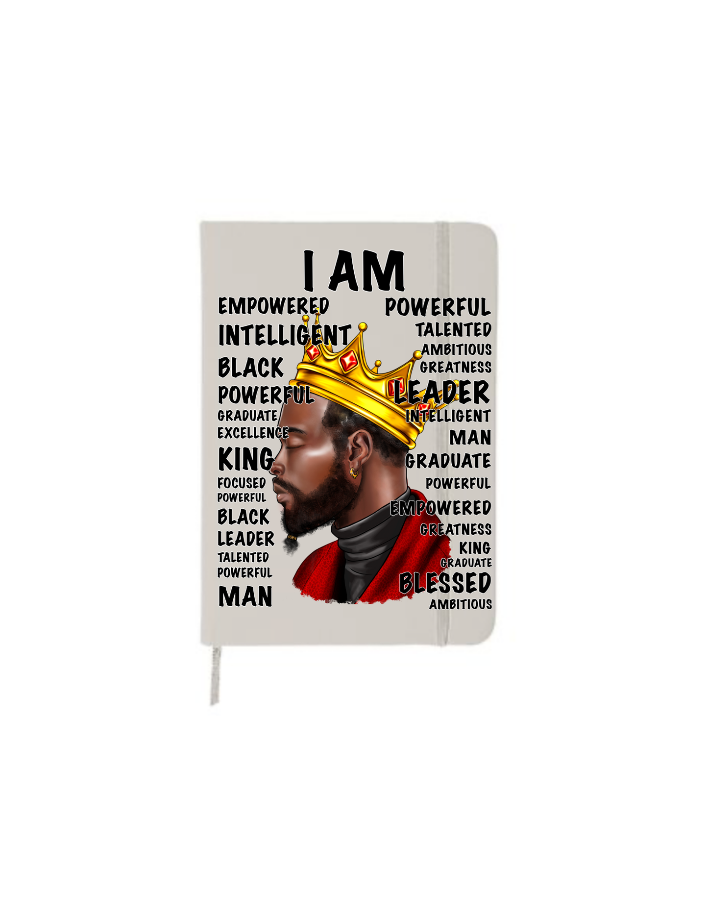 I am ( Affirmation for Black men) | Journal  UV DTF DECAL