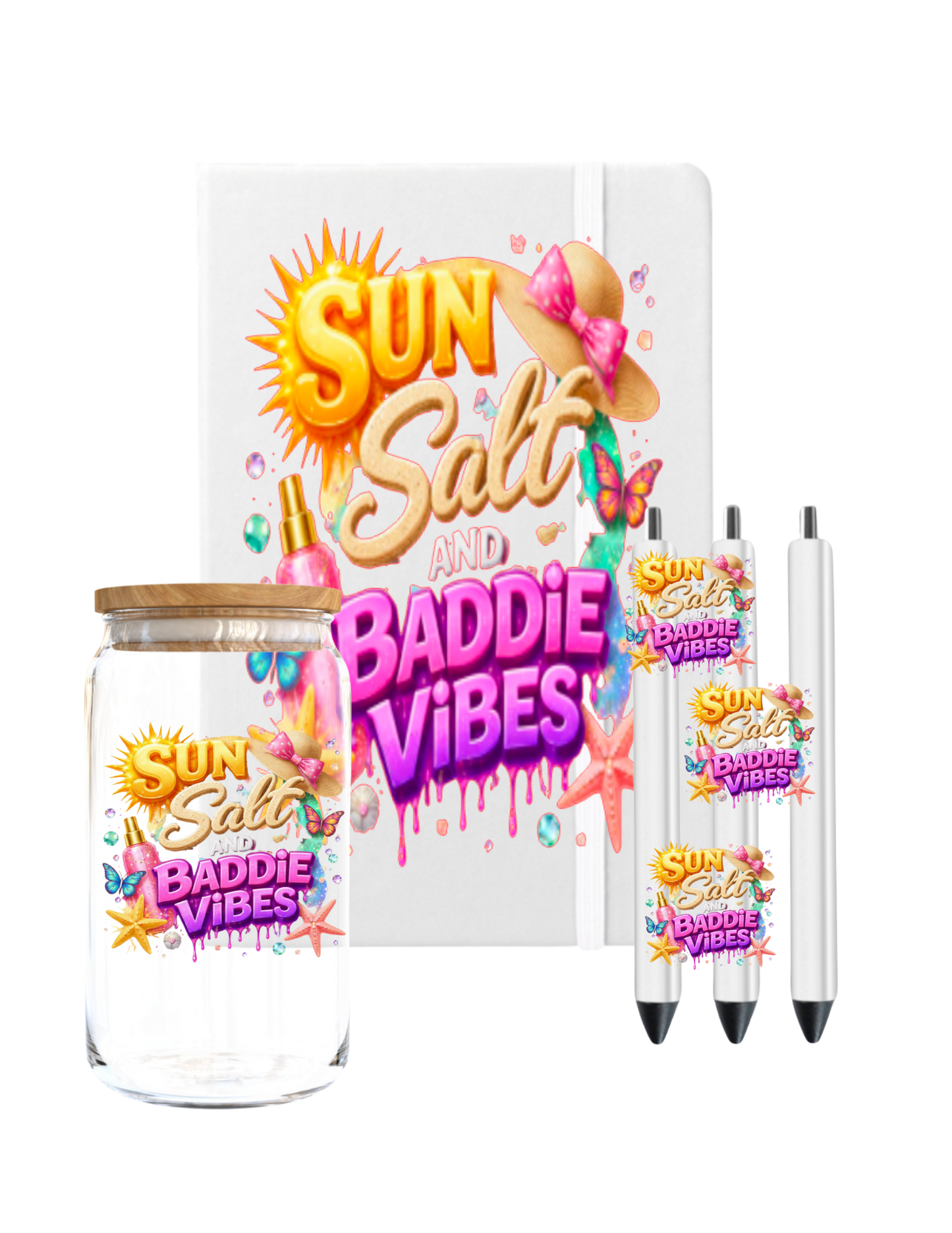 Sun salt and Babbie Vibes-UV DTF