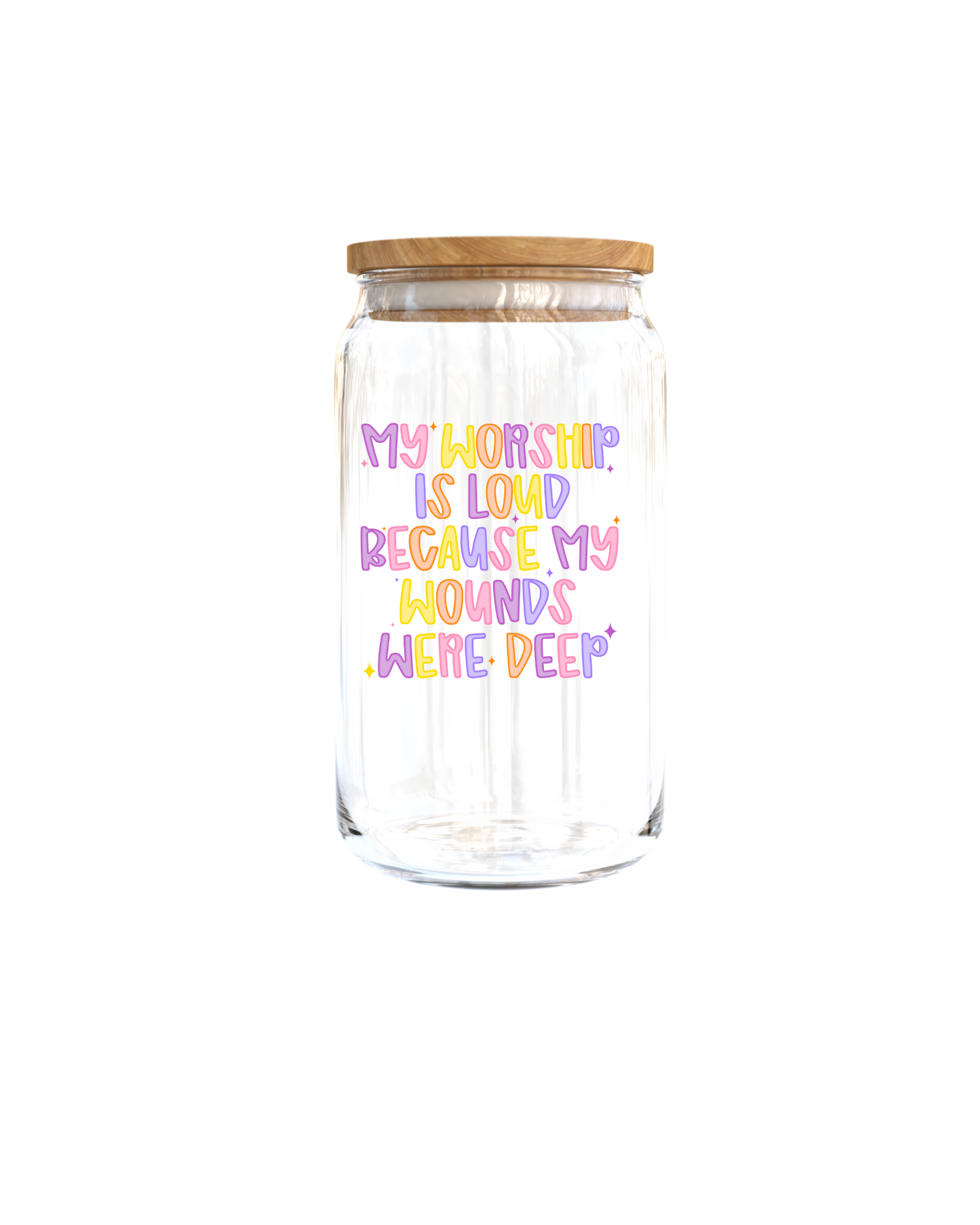 MY WORSHIP IS LOUD BECUASE MY WOUNDS - Journal UV DTF DECAL
