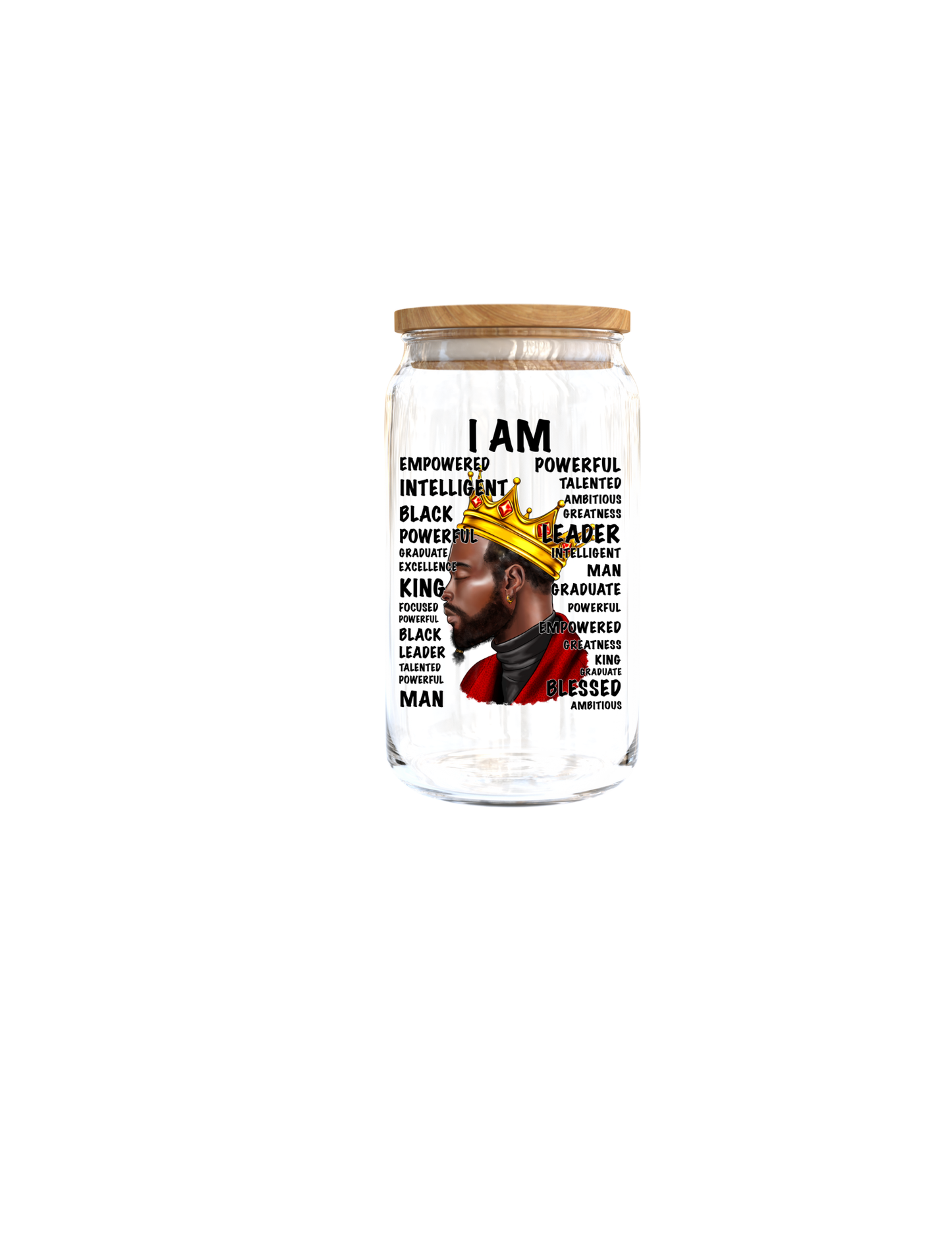 I am ( Affirmation for Black men) | Journal  UV DTF DECAL