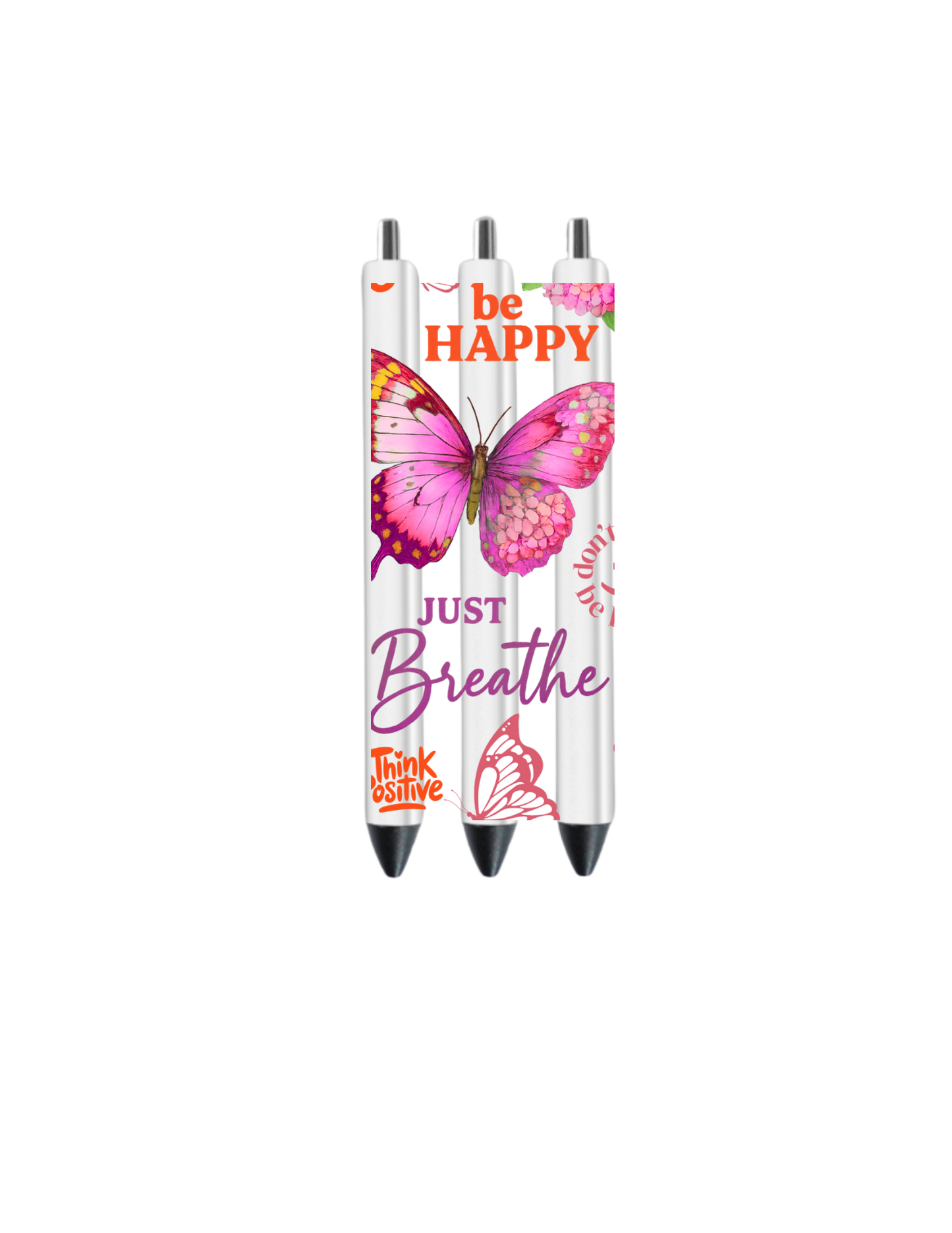 you gonna be happy (pink butterfly )- Journal UV DTF DECAL
