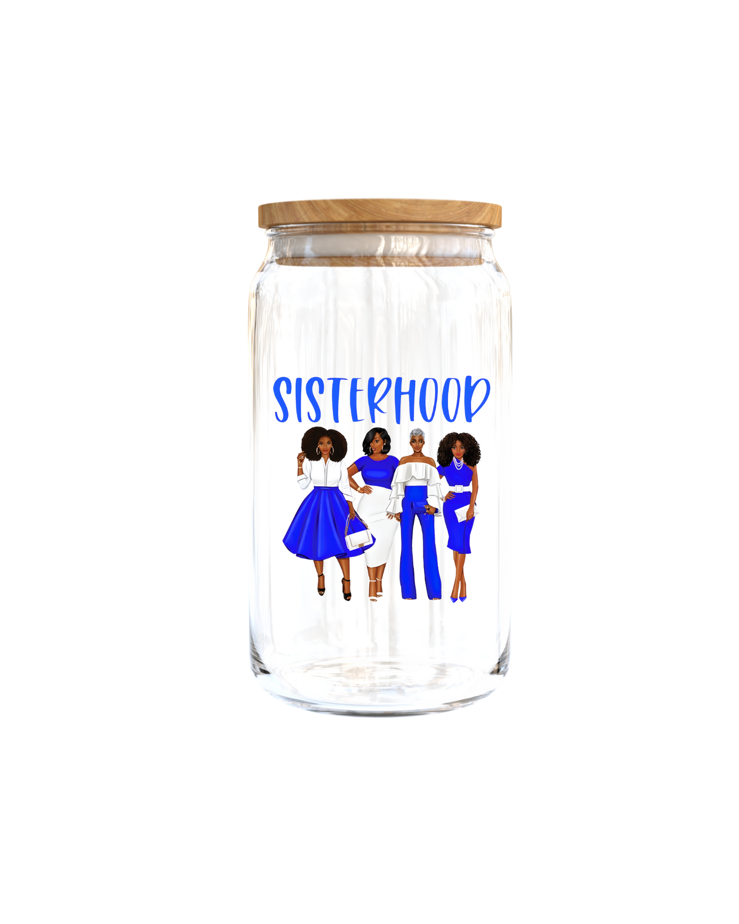 Sisterhood  (Blue & White Colors) -UV DTF