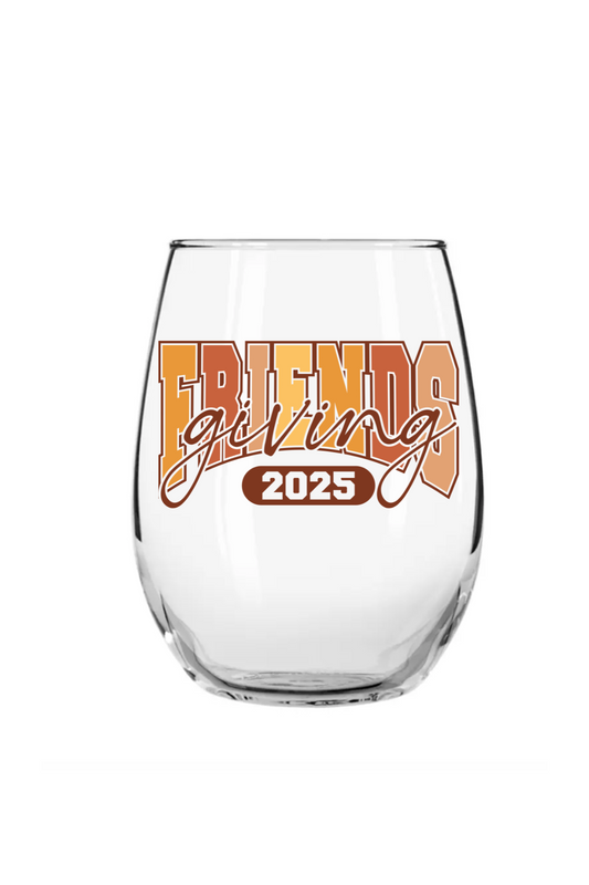 Friendsgiving 2025| UV DTF DECAL (Double Sided image)