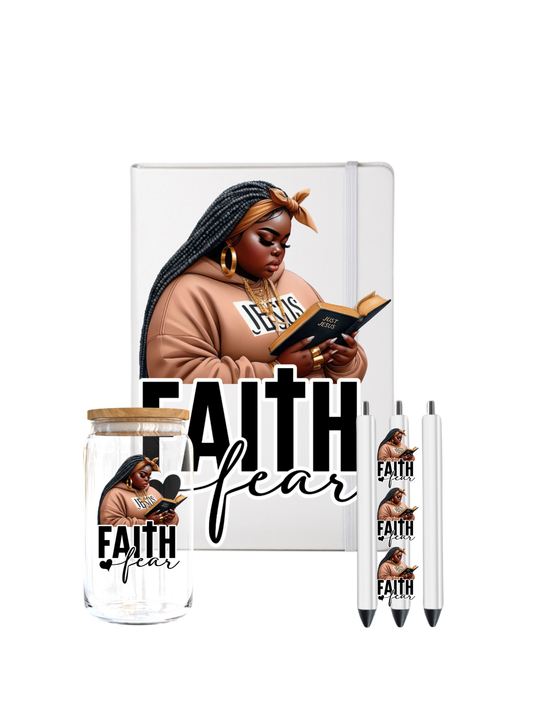 Faith over fear- (Christian & Melanin related)-UV DTF