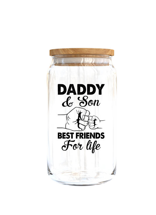 Daddy & Son Best friend for life -UV DTF DECAL 4''