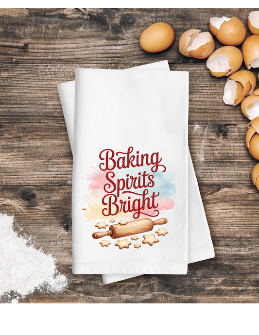Baking Spirits Bright- Kitchen Towel DTF