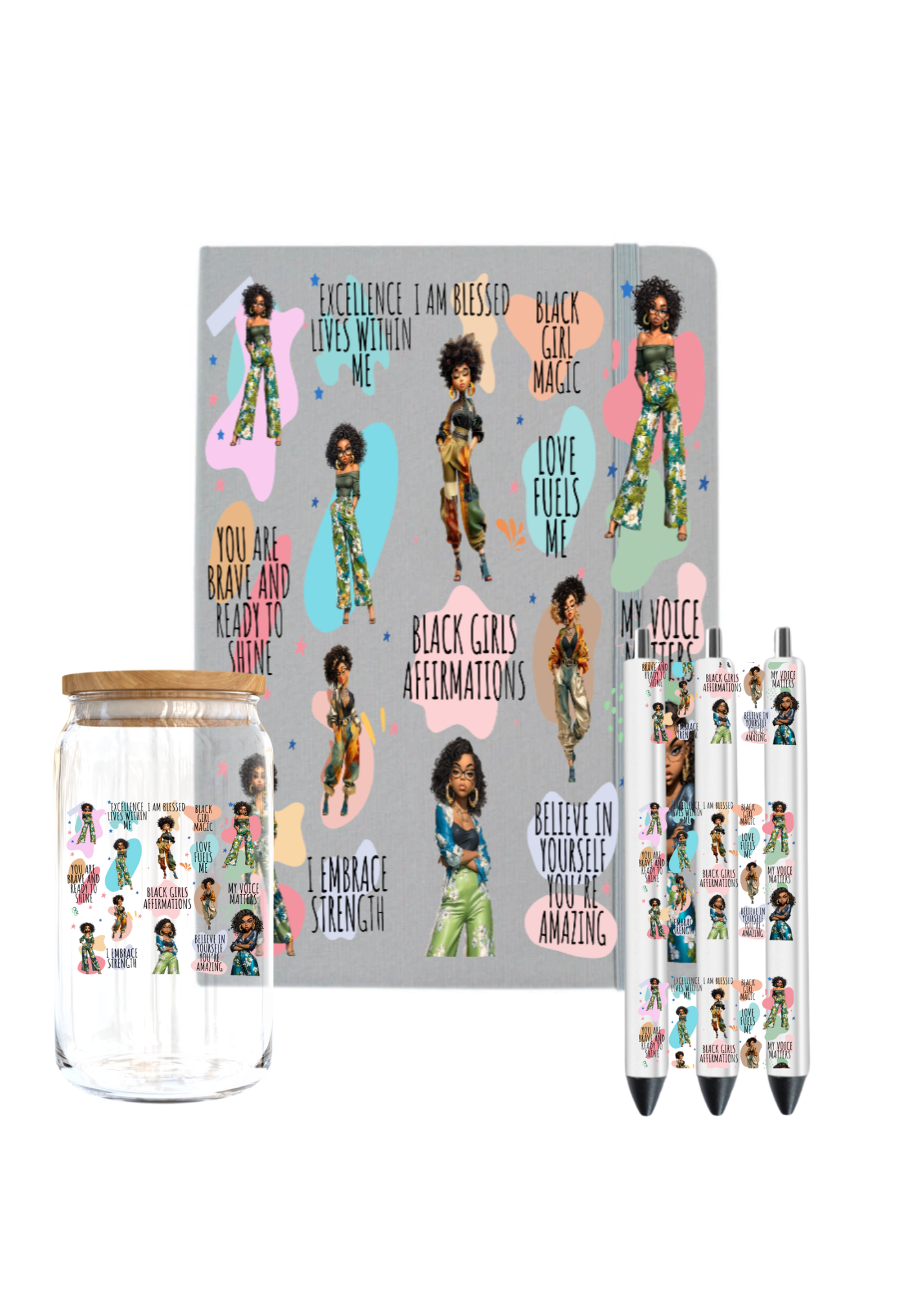 Black Girl Affirmations -UV DTF