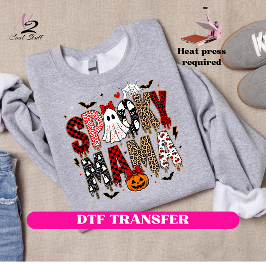 Spooky MAMA (Halloween)-Dtf Transfer