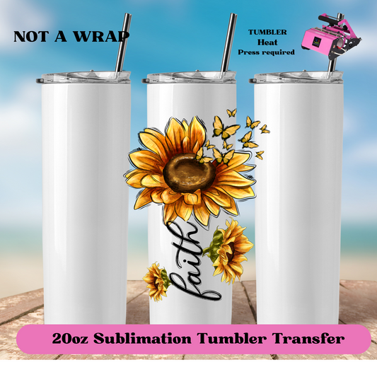 Faith sunflower - (NOT A WRAP)