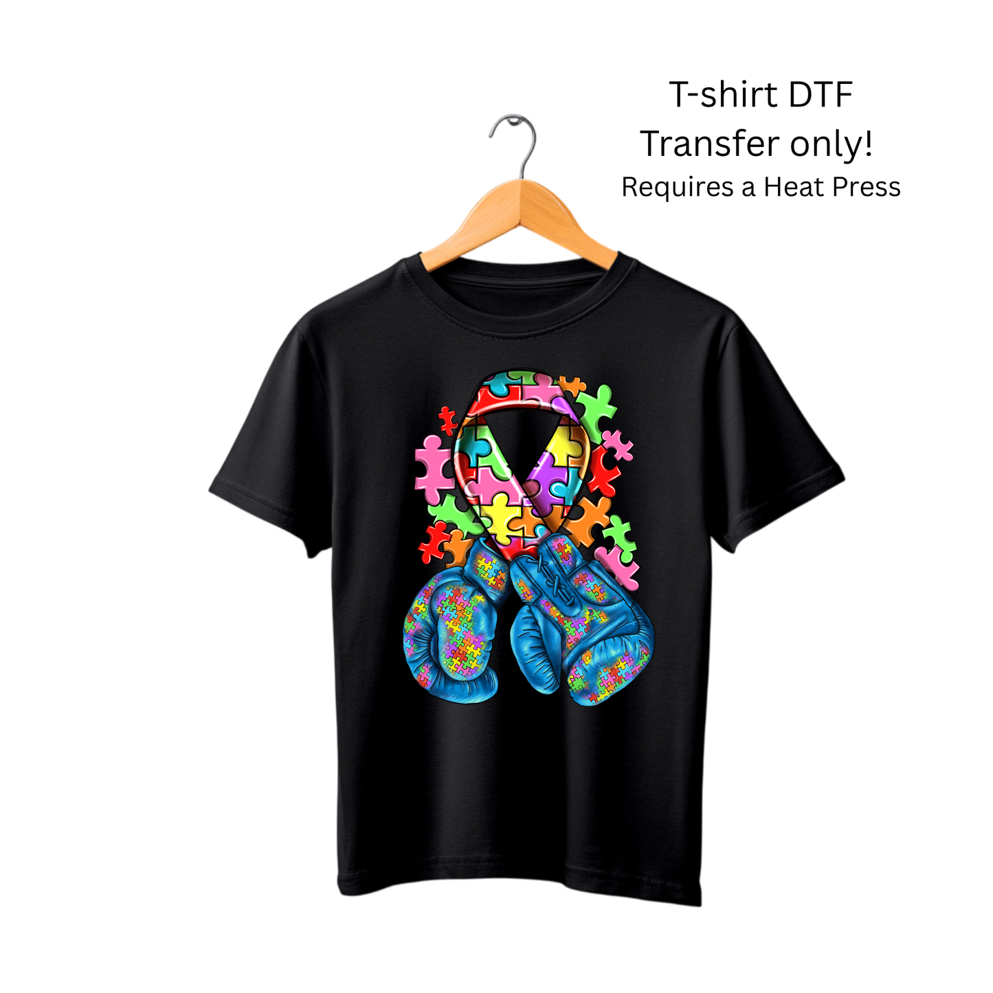 Autism Ribbon-Dtf Transfer