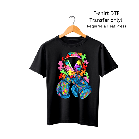 Autism Ribbon-Dtf Transfer