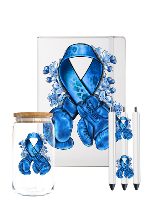 Blue ribbon -UV DTF