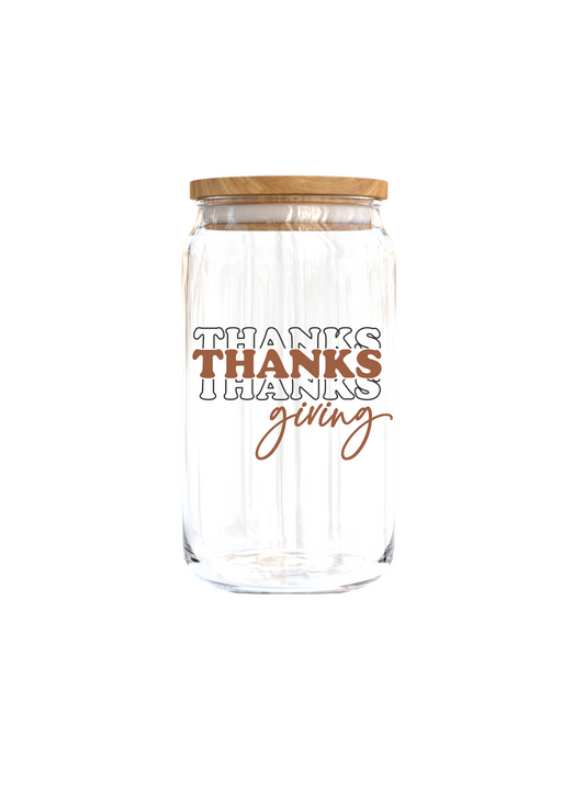 ThanksGiving-UV DTF DECAL 3'' (Double Sided)