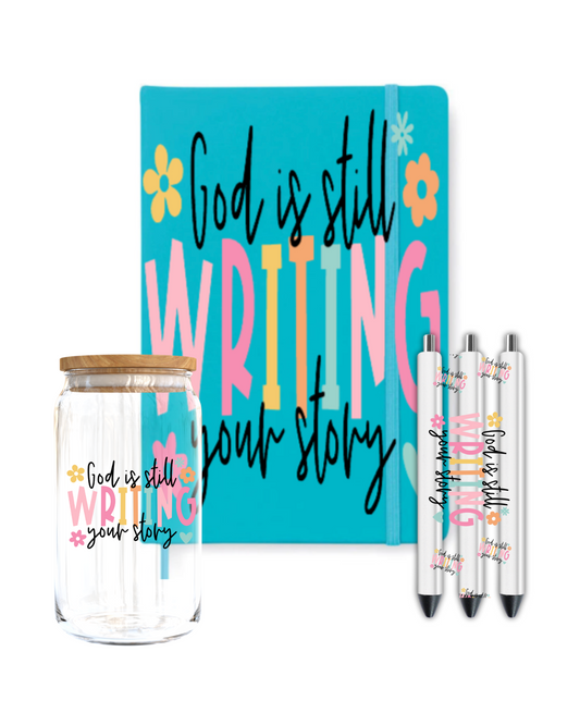 God is still writing your story -Journal UV DTF DECAL