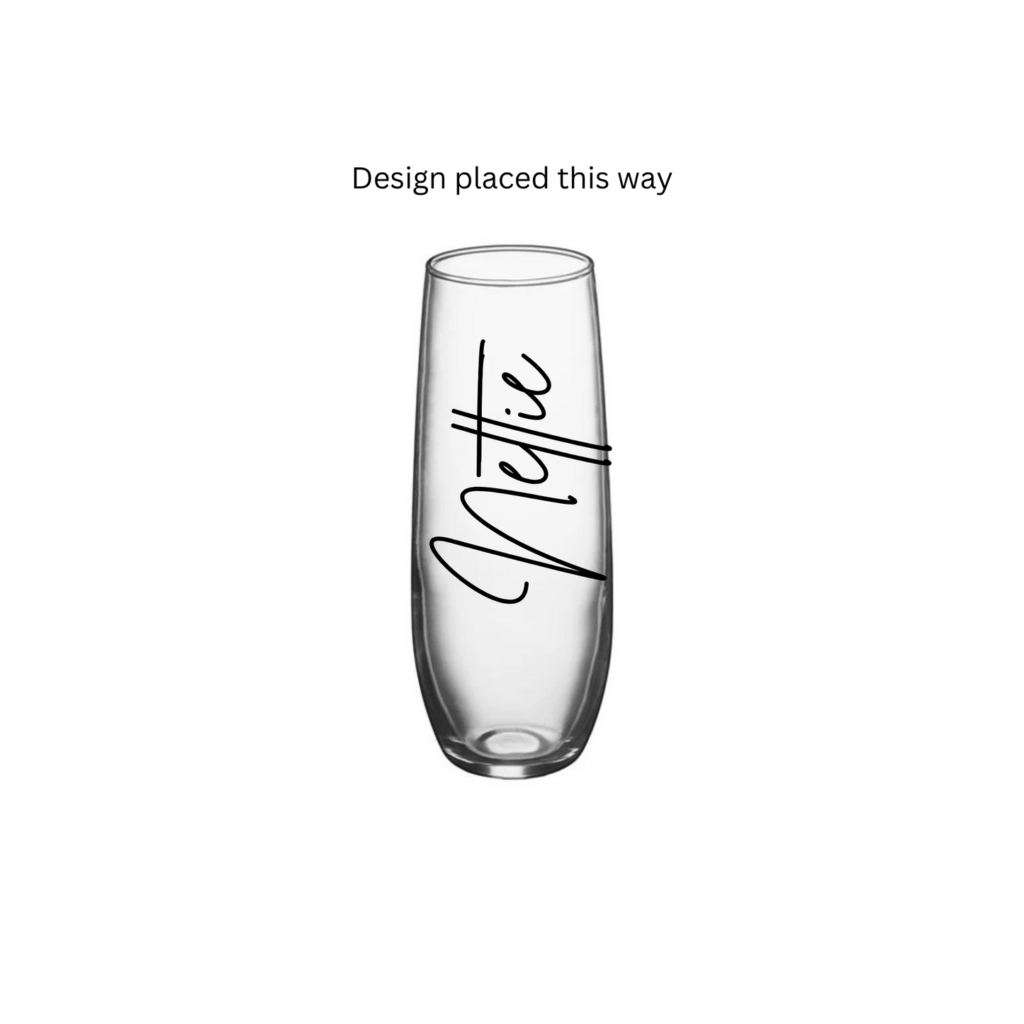 Custom 3x2' inches'' Size Suitable Wine glasses -UV DTF DECAL