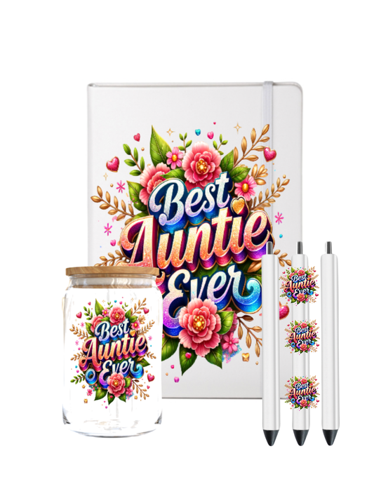 Best Auntie Ever- Journal UV DTF DECAL