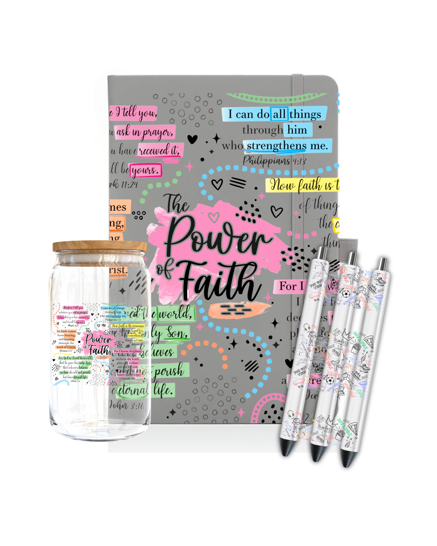The power of the Faith - Journal UV DTF