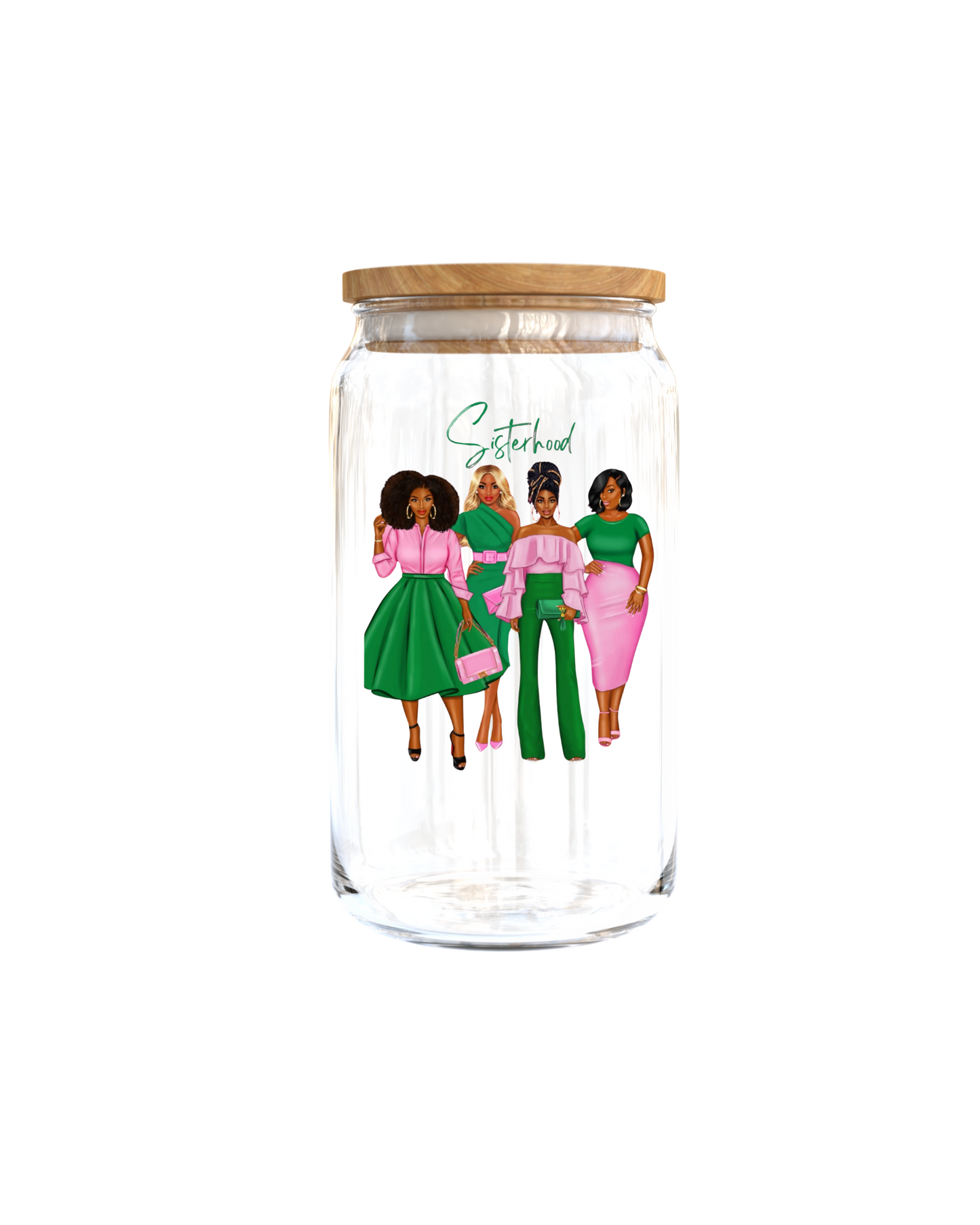 Sisterhood (Green & Pink colors)  -UV DTF