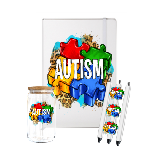Autism Puzzle (  Autism Awareness )-- Journal UV DTF DECAL