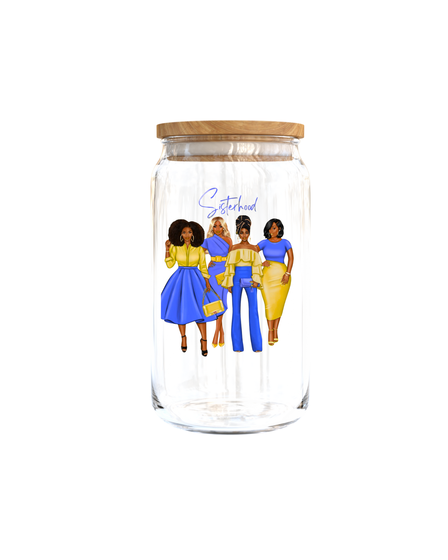 Sisterhood  (Blue & Yellow Colors) -UV DTF