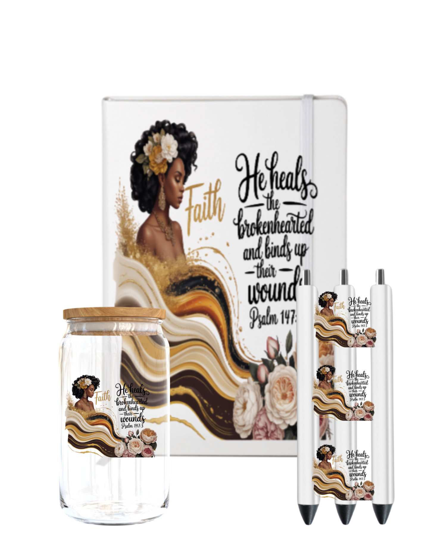 He Heals the brokenhearted( Christian related) -UV DTF