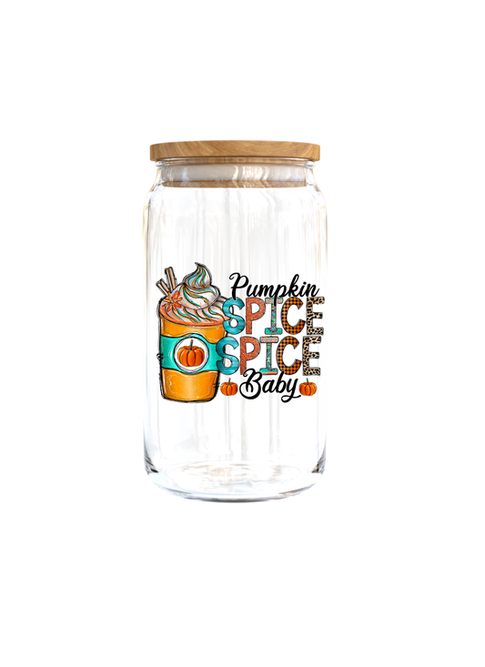 Pumpkin Spice Spice Baby-UV DTF DECAL 3'' (Double Sided)